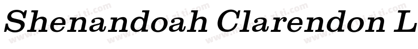 Shenandoah Clarendon Light Regular字体转换